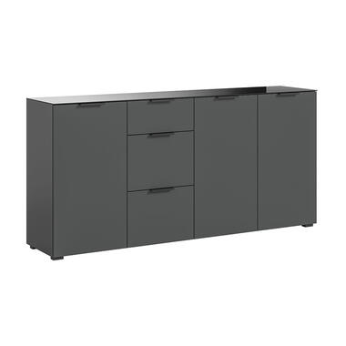 Hioshop Ray buffet 3 tiroirs 3 portes anthracite product