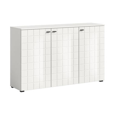 Hioshop Monte buffet 3 portes blanc brillant product