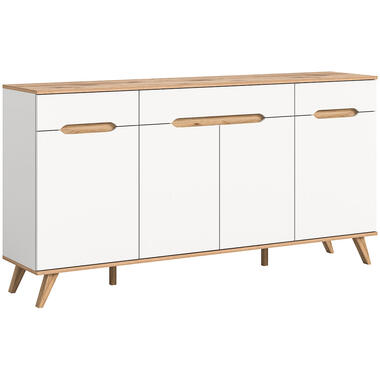 Hioshop Scandi buffet 3 tiroirs 4 portes blanc product