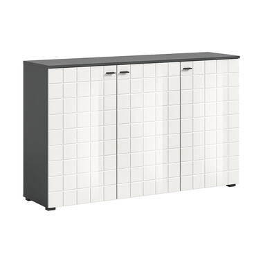 Hioshop Monte buffet 3 portes blanc brillant product