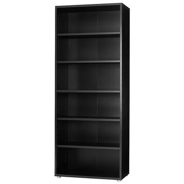 Hioshop Prisme Étagère 5 tablettes de rangement Imitation frêne noir product