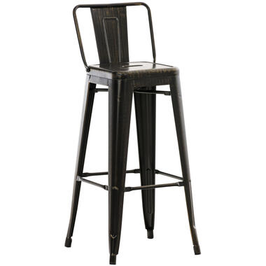 CLP Tabouret de bar Mason Nature Cadre - Métal - Noir-Or product