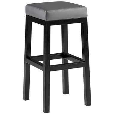 CLP Tabouret de bar Taylor Noir Cadre - Similicuir - Gris product