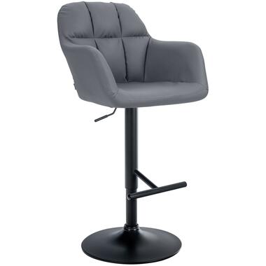 CLP Tabouret de bar Natoma Noir Cadre - Similicuir - Gris product