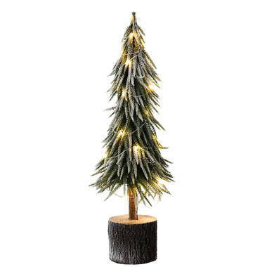 J-line - Weihnachtsbaum A+LED Kunststoff Schneegrün Groß - 13x13x60cm product