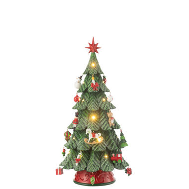 J-line - Ornements LED pour Sapin de Noël Résine Mix Petit - 24,5x24,5x51,5cm product