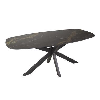 Collection Hoyz - Table de repas Spider Oval 180 - Céramique noire product