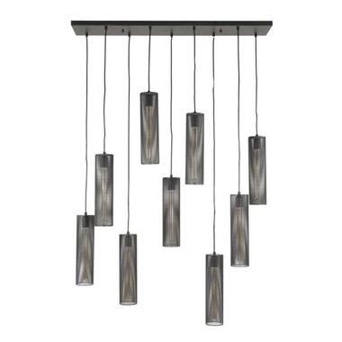 Collection Hoyz - Lampe Suspendue 5+4 Tubes Mesh - Noir Artique product