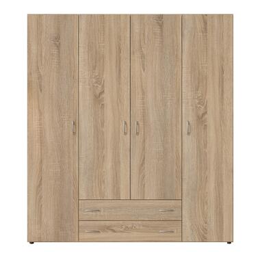 Interiax Armoire 'Saar' - Chêne Sonoma - 4 portes - 177x160x52 cm product