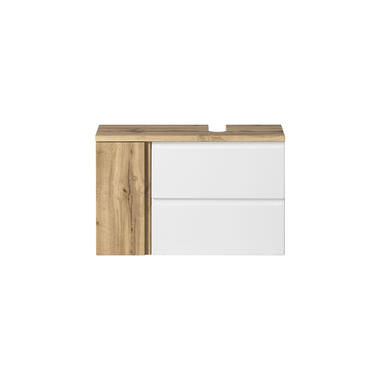 Meuble lavabo Varese - 85 x 47 x 56 cm - Wotan Oak / White product