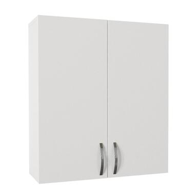 Armoire de salle de bain en bois - 18mm mélaminé - 70x80x27cm - Blanc product