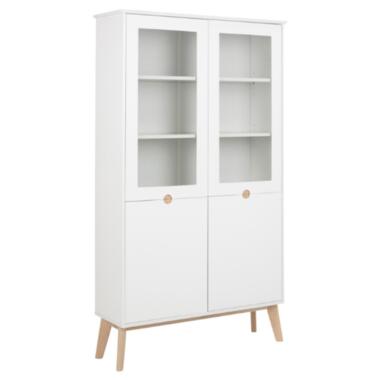 Emob Vitrinekast Cedro 107cm 4 deuren - wit product