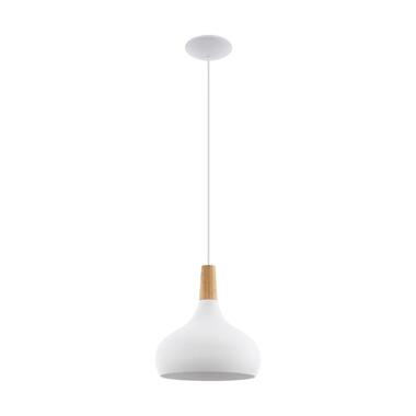 EGLO Sabinar Hanglamp - E27 - Ø 28 cm - Wit/Bruin product