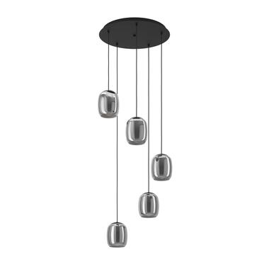 EGLO Ciampino Lampe à suspension / E27 - Ø 54 cm - Noir/Gris - Verre product