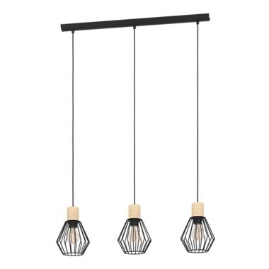 EGLO Palmorla - Hanglamp - E27 - 76 cm - Zwart/Bruin product