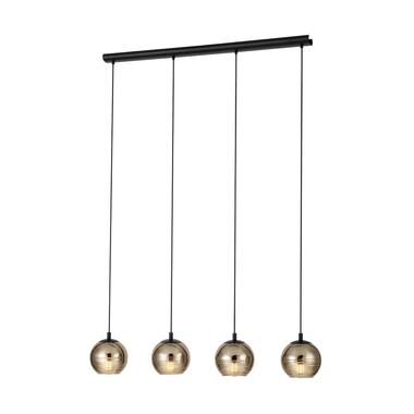 EGLO Lemorieta Hanglamp - E27 - 111 cm - Zwart/Goud product