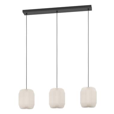 EGLO Belgrave Lampe à suspension / E27 - 88 cm - Noir/Blanc - Papier product