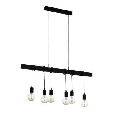 EGLO Townshend Hanglamp - E27 - 100 cm - Zwart product