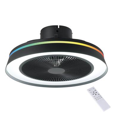 EGLO Vallonia Plafonnier avec ventilateur - RGB-TW 2765K - Blanc/Noir product