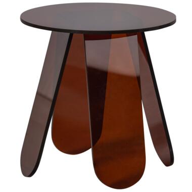 WALT TABLE D'APPOINT ACRYLIQUE MARRON CHAUD product