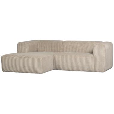 WOOOD Bean Chaise Longue Links - Ribstof - Travertin - 73x254x178 product