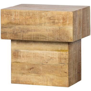 WOOOD Balk Too Salontafel - Hout - Naturel - 50x50x35 product