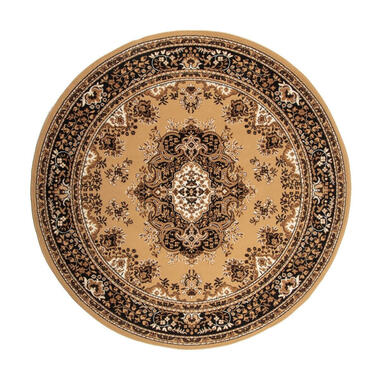 Interieur05 tapis rond vintage persan Nain marron - 100 x 100 cm product