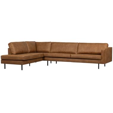 WOOOD Indy Hoekbank Links - Recycle Leer - Cognac - 80x338x202 product