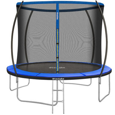 tectake Trampoline JUMPY avec filet de sécurité, Noir/bleu product