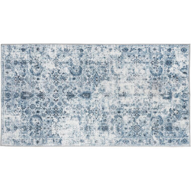 tectake® Tapis design vintage - tapis - Amara - 60cm x 110cm - bleu product