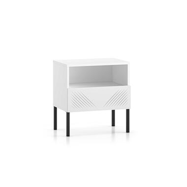 Table de nuit CLEARING Blanc & Noir 53x50x34 product