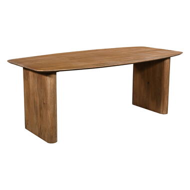 Eettafel Deens Ovaal - Naturel Mangohout - 240x100x75cm - Dai product