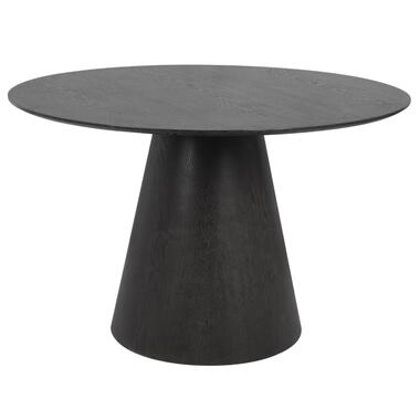 Eettafel Rond - Zwart MDF - 120x120x75cm - 2-4 Personen - Fynn product