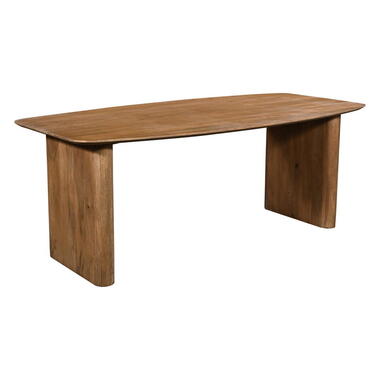 Eettafel Deens Ovaal - Naturel Mangohout - 200x100x75cm - Dai product