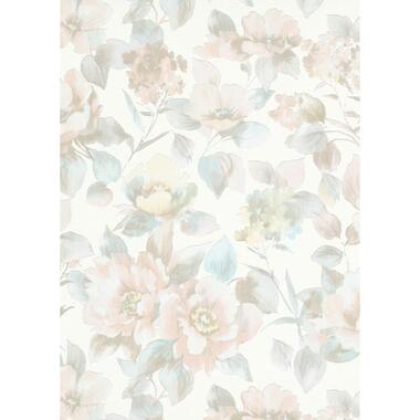 Erismann behangpapier - bloemen - pastelkleuren - 53 cm x 10.05 m product