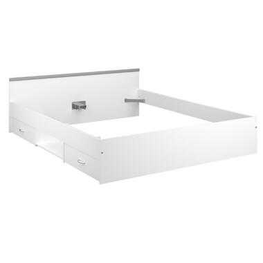 Lit Alma 160x200cm avec 2 tiroirs - blanc product