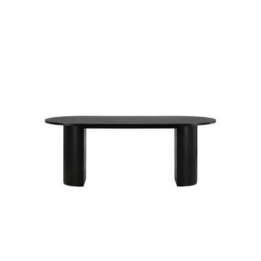 Svea - Vinta deens ovale eettafel - 200 x 90 cm - zwart product