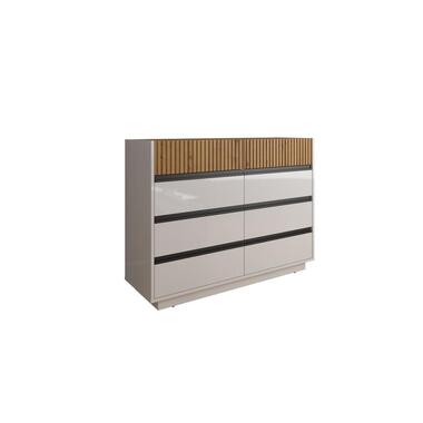 Meubella - Ladekast Madeline - Wit - 112 cm - 8 lades product