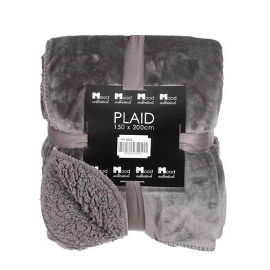 Mica Decorations Mardy Fleece Plaid - L200 x B150 cm - Antraciet product