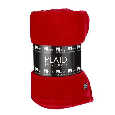 Mica Decorations Famke Fleece Plaid - 180 x 130 cm - Rood product