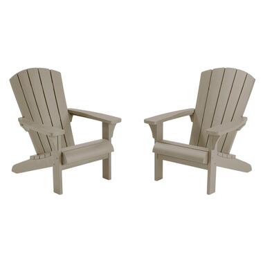 Chaise de jardin Keter Troy Adirondack - 2 pièces - 85x80x96,5 cm - Sable product