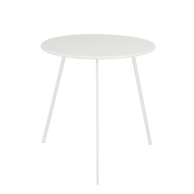 Mica Decorations Seatle Table d'appoint Extérieur - H50 x Ø50 cm - Métal - Blanc product