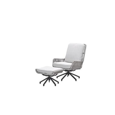 Bianci draaibare fauteuil inclusief voetenbank - carbon black - sand product