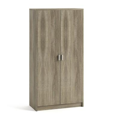 Interiax Armoire de Rangement - 'Aurora' - Chêne Sonoma - 2 portes - 148x72x36cm product