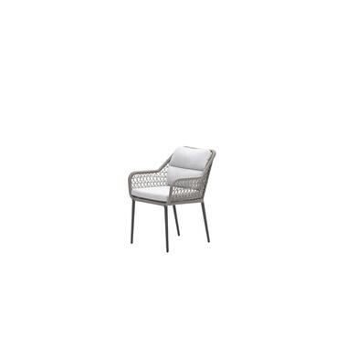 Chaise de jardin Toledo - noir de carbone - corde taupe - sable de la vallée product