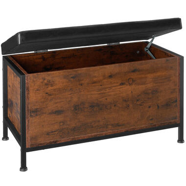 tectake Coffre banquette matelassée CALICO 81,5 x 41,5 x 50,5 cm product