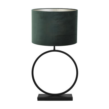 Lampe à poser Liva/Velours - Noir/ Vert - 40x40x78,5cm product