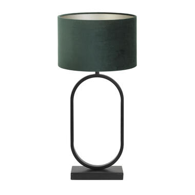 Lampe à poser Jamiri/Velours - Noir/ Vert foncé - 30x30x67cm product