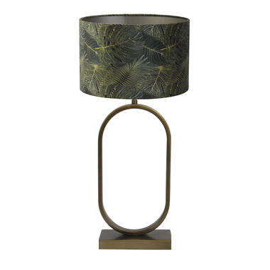 Lampe à poser Jamiri/Amazone - Ant. bronze/ vert - 30x30x67cm product