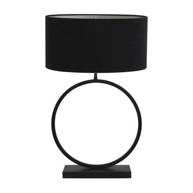 Lampe à poser Liva/Velours ovaal - Noir/ Noir - 45x21x70,5cm product